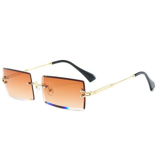 2019 Trending Rectangle Sunglasses Women Small Shades Brand Designer Fashion Integrated Sunglasses For Female Male Retro Eyewear