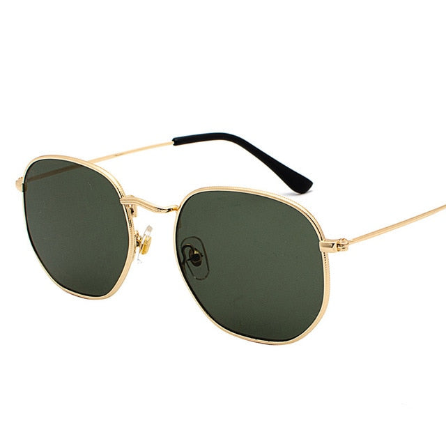 Elbru Vintage Square Mens Sunglasses 2019 Brand Designers Metal Frame Black Sun Glasses Women Unisex Summer Style oculos de los