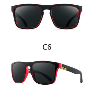 Men Polarized Sunglasses Vintage Anti-UV Driving Driver Black Goggles Eyewear Rectangle Shades Men Oculos masculino Male
