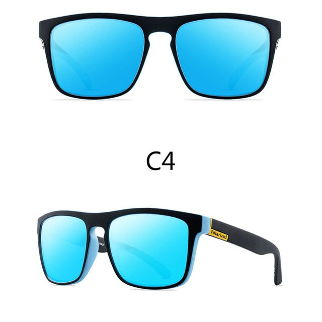 Men Polarized Sunglasses Vintage Anti-UV Driving Driver Black Goggles Eyewear Rectangle Shades Men Oculos masculino Male