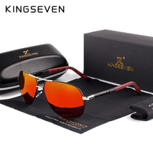 Load image into Gallery viewer, KINGSEVEN Aluminum Magnesium Men&#39;s Sunglasses Polarized Men Coating Mirror Glasses oculos Male Eyewear Accessories For Men K725