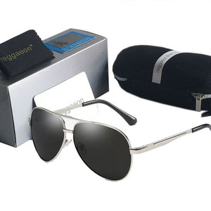 high quality Polarized sunglasses beam Driving pilot Glasses Oculos De UV400 Men women Eyewear lLarge frame Double