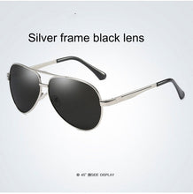 Load image into Gallery viewer, high quality Polarized sunglasses beam Driving pilot Glasses Oculos De UV400 Men women Eyewear lLarge frame Double