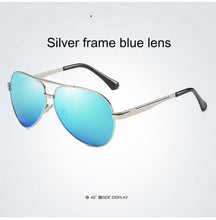 Load image into Gallery viewer, high quality Polarized sunglasses beam Driving pilot Glasses Oculos De UV400 Men women Eyewear lLarge frame Double