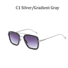 Load image into Gallery viewer, luxury Fashion Avengers Tony Stark Style for women Sunglasses Men Square Brand Design Sun Glasses Oculos Retro male iron Man