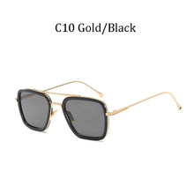 Load image into Gallery viewer, luxury Fashion Avengers Tony Stark Style for women Sunglasses Men Square Brand Design Sun Glasses Oculos Retro male iron Man