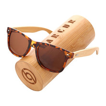 Load image into Gallery viewer, BARCUR Polarized Bamboo Sunglasses Men Wooden Sun glasses Women Brand Original Wood Glasses Oculos de sol masculino