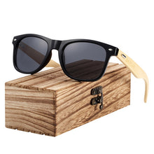 Load image into Gallery viewer, BARCUR Polarized Bamboo Sunglasses Men Wooden Sun glasses Women Brand Original Wood Glasses Oculos de sol masculino