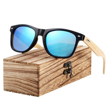 Load image into Gallery viewer, BARCUR Polarized Bamboo Sunglasses Men Wooden Sun glasses Women Brand Original Wood Glasses Oculos de sol masculino