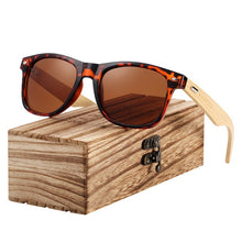Load image into Gallery viewer, BARCUR Polarized Bamboo Sunglasses Men Wooden Sun glasses Women Brand Original Wood Glasses Oculos de sol masculino