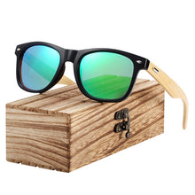 Load image into Gallery viewer, BARCUR Polarized Bamboo Sunglasses Men Wooden Sun glasses Women Brand Original Wood Glasses Oculos de sol masculino