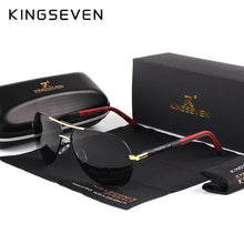 Load image into Gallery viewer, KINGSEVEN Aluminum Magnesium Men&#39;s Sunglasses Polarized Men Coating Mirror Glasses oculos Male Eyewear Accessories For Men K725