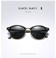 Load image into Gallery viewer, New Polarized Round Sunglasses Mens Womens Brand Designer Club Round Glasses Classic Sun glasses Driving Semi Rimless Eyewear