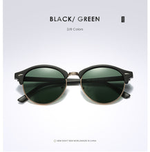 Load image into Gallery viewer, New Polarized Round Sunglasses Mens Womens Brand Designer Club Round Glasses Classic Sun glasses Driving Semi Rimless Eyewear