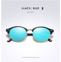 Load image into Gallery viewer, New Polarized Round Sunglasses Mens Womens Brand Designer Club Round Glasses Classic Sun glasses Driving Semi Rimless Eyewear