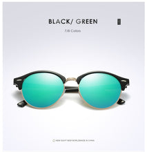 Load image into Gallery viewer, New Polarized Round Sunglasses Mens Womens Brand Designer Club Round Glasses Classic Sun glasses Driving Semi Rimless Eyewear