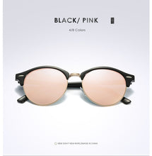 Load image into Gallery viewer, New Polarized Round Sunglasses Mens Womens Brand Designer Club Round Glasses Classic Sun glasses Driving Semi Rimless Eyewear