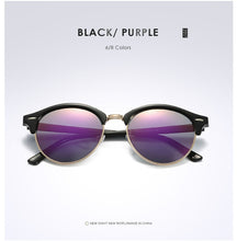 Load image into Gallery viewer, New Polarized Round Sunglasses Mens Womens Brand Designer Club Round Glasses Classic Sun glasses Driving Semi Rimless Eyewear