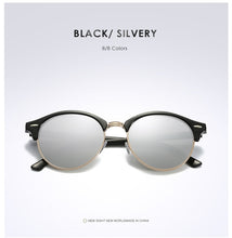 Load image into Gallery viewer, New Polarized Round Sunglasses Mens Womens Brand Designer Club Round Glasses Classic Sun glasses Driving Semi Rimless Eyewear