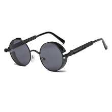 Load image into Gallery viewer, Metal Round Steampunk Sunglasses Men Women Fashion Glasses Brand Designer Retro Frame Vintage Sunglasses High Quality UV400