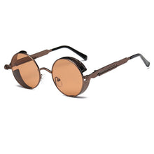 Load image into Gallery viewer, Metal Round Steampunk Sunglasses Men Women Fashion Glasses Brand Designer Retro Frame Vintage Sunglasses High Quality UV400