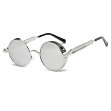 Load image into Gallery viewer, Metal Round Steampunk Sunglasses Men Women Fashion Glasses Brand Designer Retro Frame Vintage Sunglasses High Quality UV400