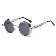 Load image into Gallery viewer, Metal Round Steampunk Sunglasses Men Women Fashion Glasses Brand Designer Retro Frame Vintage Sunglasses High Quality UV400