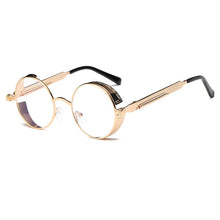 Load image into Gallery viewer, Metal Round Steampunk Sunglasses Men Women Fashion Glasses Brand Designer Retro Frame Vintage Sunglasses High Quality UV400