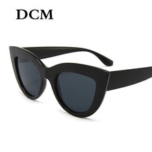 Load image into Gallery viewer, DCM Vintage Sunglasses Women Cat eye Sunglass Retro Sun glasses Female Pink Mirror Eyewear