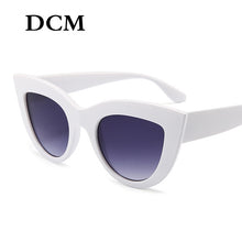 Load image into Gallery viewer, DCM Vintage Sunglasses Women Cat eye Sunglass Retro Sun glasses Female Pink Mirror Eyewear