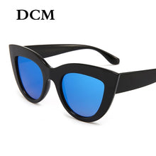 Load image into Gallery viewer, DCM Vintage Sunglasses Women Cat eye Sunglass Retro Sun glasses Female Pink Mirror Eyewear