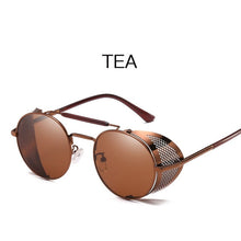 Load image into Gallery viewer, 2019 Retro Steampunk Sunglasses Round Designer Steam Punk Metal Shields Sunglasses Men Women UV400 Gafas de Sol