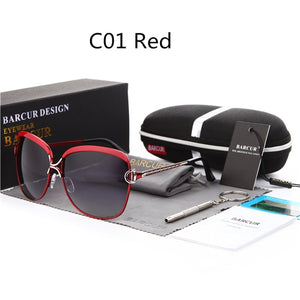 BARCUR Polarized Ladies Sunglasses Women Gradient Lens Women Sun glasses Luxury Brand oculos feminino lentes de sol mujer
