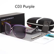 Load image into Gallery viewer, BARCUR Polarized Ladies Sunglasses Women Gradient Lens Women Sun glasses Luxury Brand oculos feminino lentes de sol mujer