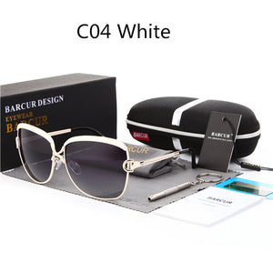 BARCUR Polarized Ladies Sunglasses Women Gradient Lens Women Sun glasses Luxury Brand oculos feminino lentes de sol mujer