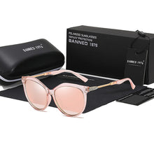 Load image into Gallery viewer, 2019 New Luxury HD Polarized Women Sunglasses Fashion Round Ladies Vintage Brand Design cat eye woman Female Sun Glasses oculos