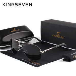 KINGSEVEN Men Vintage Aluminum Polarized Sunglasses Classic Brand Sun glasses Coating Lens Driving Shades For Men/Wome