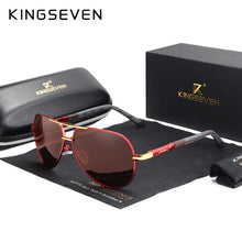 Load image into Gallery viewer, KINGSEVEN Men Vintage Aluminum Polarized Sunglasses Classic Brand Sun glasses Coating Lens Driving Shades For Men/Wome