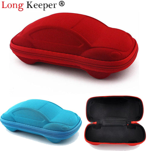 Long Keeper 2018 Children Car Shaped Glasses Case Cute Glasses Strage Bag Box Cases Kids Sunglasses Cases Automobile Styling Box