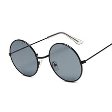 Load image into Gallery viewer, 2019 Retro Round Pink Sunglasses Women Brand Designer Sun Glasses For Women Alloy Mirror Female Oculos De Sol Black