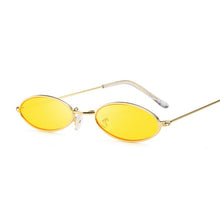 Load image into Gallery viewer, Retro Small Oval Sunglasses Women Female Vintage Hip Hop Balck Glasses Retro Sunglass lady Luxury Brand Eyewear