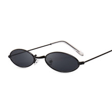 Load image into Gallery viewer, Retro Small Oval Sunglasses Women Female Vintage Hip Hop Balck Glasses Retro Sunglass lady Luxury Brand Eyewear