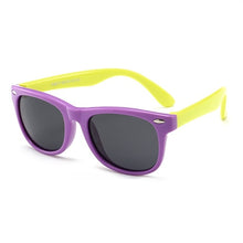 Load image into Gallery viewer, 2019 NewTR90 Silicone Children&#39;s Polarizing Sunglasses Square Boys and Girls&#39;Glasses UV400 Brand Design Soft Safety Sunglasses