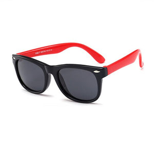 2019 NewTR90 Silicone Children's Polarizing Sunglasses Square Boys and Girls'Glasses UV400 Brand Design Soft Safety Sunglasses