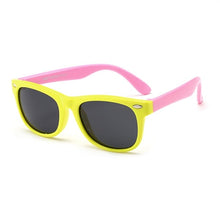 Load image into Gallery viewer, 2019 NewTR90 Silicone Children&#39;s Polarizing Sunglasses Square Boys and Girls&#39;Glasses UV400 Brand Design Soft Safety Sunglasses