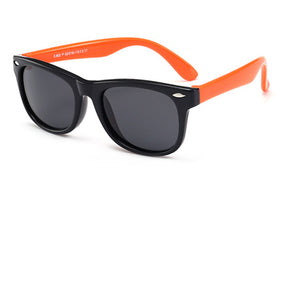 2019 NewTR90 Silicone Children's Polarizing Sunglasses Square Boys and Girls'Glasses UV400 Brand Design Soft Safety Sunglasses