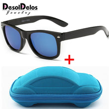 Load image into Gallery viewer, Cool 6-15 Years Kids Sunglasses Sun Glasses for Children Boys Girls Fashion Eyewares Coating Lens UV 400 Protection With Case