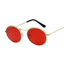 Load image into Gallery viewer, Retro Oval Sunglasses Women 2019 Luxury Brand Designer Vintage Small Black Red Yellow Shades Sun Glasses Female Oculos UV400