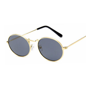 Retro Oval Sunglasses Women 2019 Luxury Brand Designer Vintage Small Black Red Yellow Shades Sun Glasses Female Oculos UV400