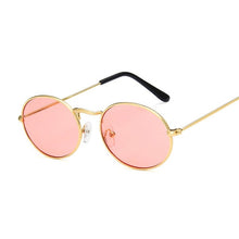 Load image into Gallery viewer, Retro Oval Sunglasses Women 2019 Luxury Brand Designer Vintage Small Black Red Yellow Shades Sun Glasses Female Oculos UV400